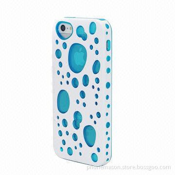 Protective 2-in-1 Case for iPhone 4/4S/5, with PC and TPU Soft Shell